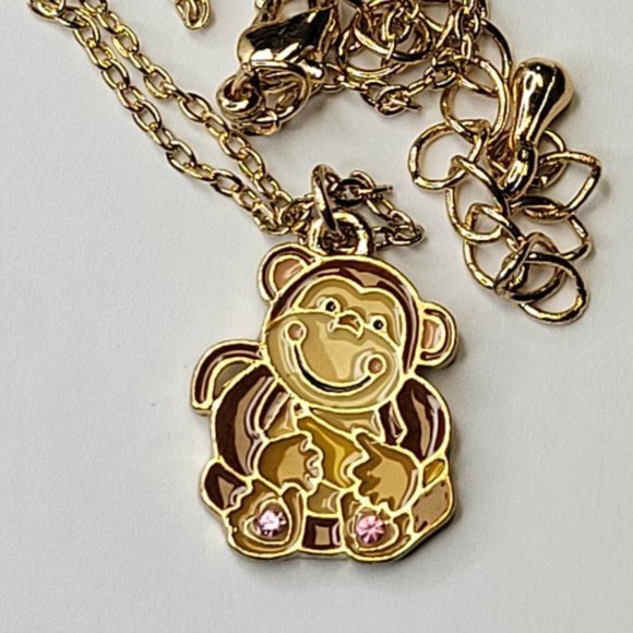 Monkey Pendant Necklace in Monkey Keepsake Box - Picture 6 of 8